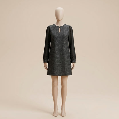 Robe courte en Tweed - Élégance rétro-chic