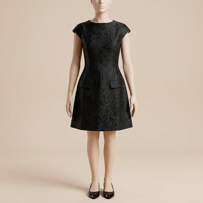 Robe Courte en Jacquard
