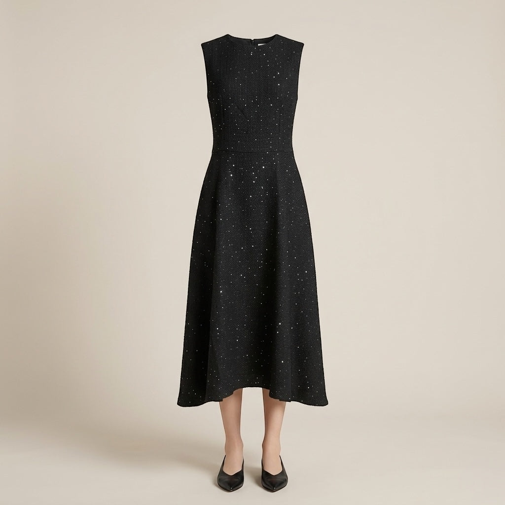 Ensemble scintillant en tweed