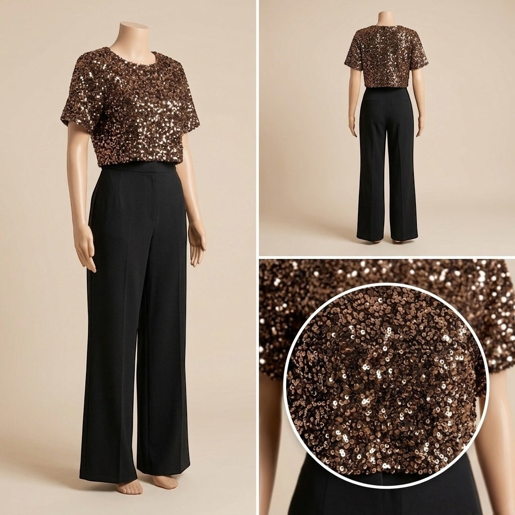 Combinaison top sequins